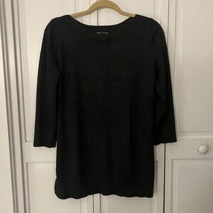 Dark Grey Sweater with 3/4 Sleeves